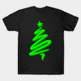 Simple Merry Christmas tree T-Shirt